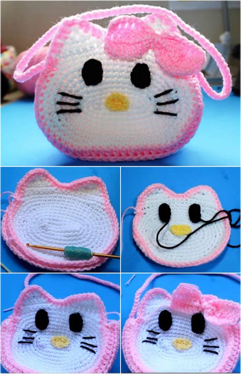 crochet  kittys bag pretty ideas