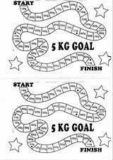 Weight Loss Chart Goal Track 5kg Way Lost Goals Lose Losing sketch template