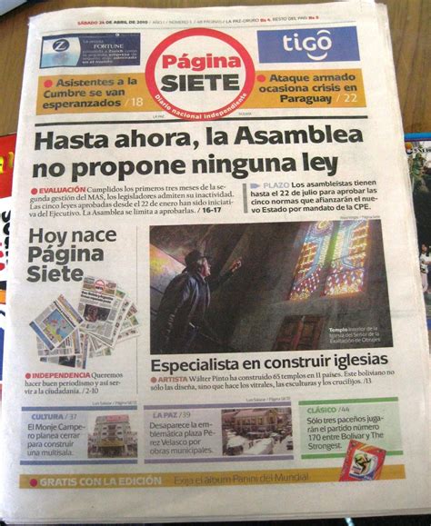 página siete nuevo periódico en bolivia blog de angelcaido666 mscd