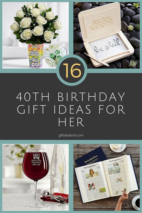 16 good 40th birthday t ideas for her tidealand from the site 40th birthday ts