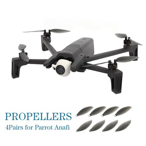 pairspcs drone propellers cc ccw props foldable blades  parrot anafi  propulsion