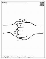 Hand Germs Washing Coloring Pages Set Pdf Book Click sketch template