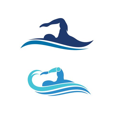 woman swimming clipart icons