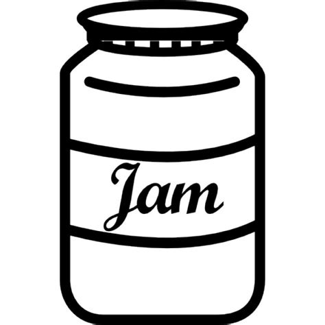 Jam Jar With Label Icons Free Download