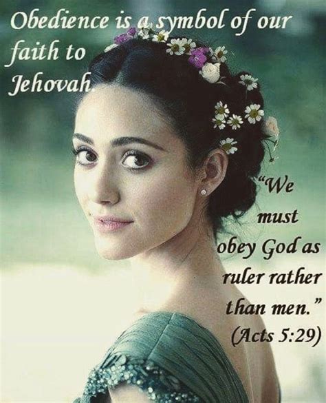 obedience is a symbol of our faith to jehovah ️ with