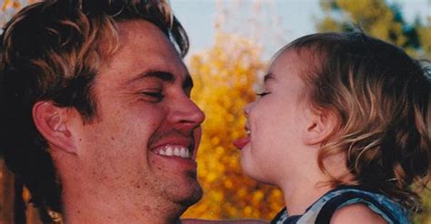 paul walker and his daughter throwback photo popsugar celebrity