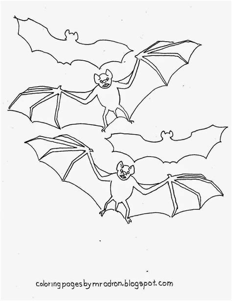 coloring pages  kids   adron  printable vampire bat