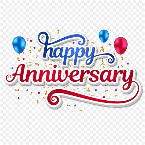 anniversary sticker vector png images happy anniversary transparent