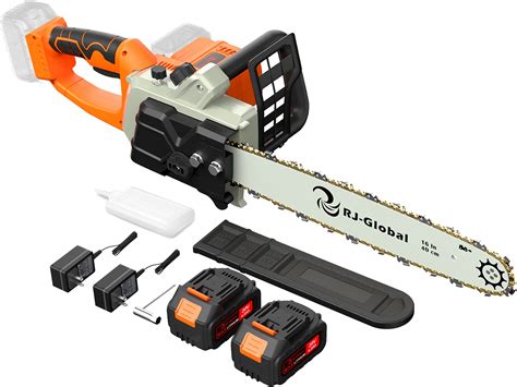 Buy Rj Global 16” 40v Cordless Electric Chainsaw With 4 0ah X2 8ah