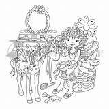 Lillifee Einhorn Prinzessin Ausmalbild Kleine Merlina Malvorlage Schminktisch Ausdrucken Malvorlagen Kinderbilder sketch template
