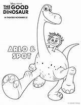 Coloring Dinosaur Sheets Good Pages Disney sketch template