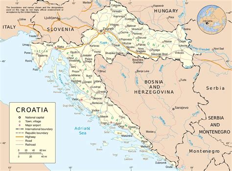 mappa della croazia cartina interattiva   mappe   croaziainfo