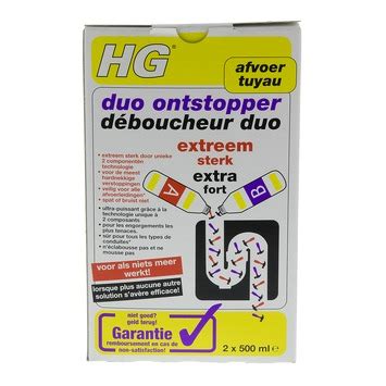 hg duo ontstopper extra sterk  ml ontstoppers gammabe