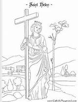 Coloring Saint Helena Saints Pages Da Helen Sheets Colorare Catholic 18th August Catholicplayground St Feast Disegni Printable Kids Santi Playground sketch template
