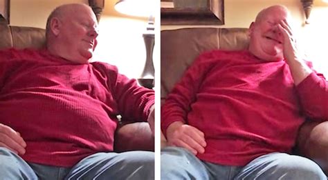 grandpa can t contain emotion when granddaughter records song he wrote