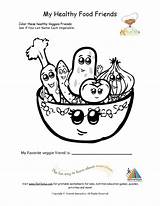 Coloring Pages Nutrition Kids Printable Healthy Food Sheet Children Month Foods Sheets Young Fruit Eating Health Color Bowl Habits Awareness sketch template