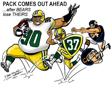 Bears Packers Captain Cartoon