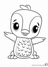 Hatchimals Coloring Pages Penguala Getdrawings sketch template