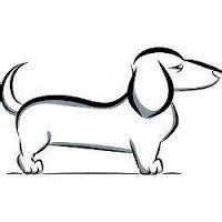 coloring dogs images dachshund dog sausages silhouettes