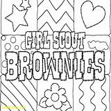 Scout Girl Brownie Coloring Pages Getdrawings sketch template