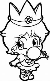 Mario Coloring Baby Daisy Rosalina Pages Color Gerbera Getcolorings Printable Da Bowser Print Getdrawings Wecoloringpage Excellent Amazing Colorings sketch template