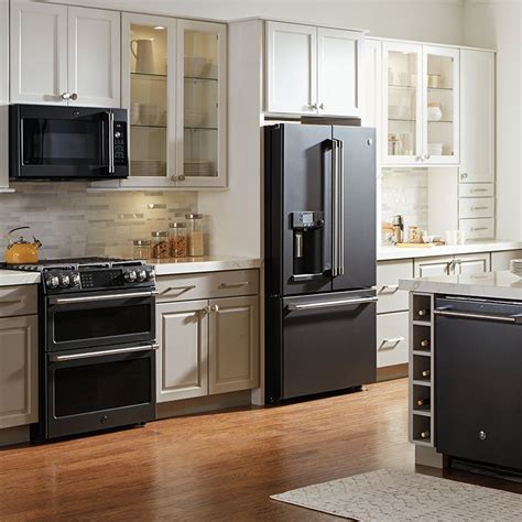 Slate Appliances In White Kitchen Home Inspiration