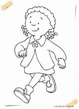 Caillou Coloring Pages Plus Google Twitter sketch template