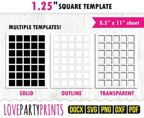 square template svg  png dxf blank square etsy canada