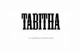 Tabitha Name Tattoo Designs sketch template
