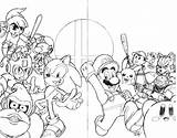 Smash Bros Super Coloring Pages Brothers Printable Samus Color Print Sheets Para Mario Dibujos Colouring Kids Drawing Colorear Popular Coloringhome sketch template