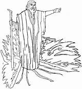 Moses Drawing Prophet sketch template