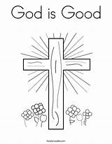 Coloring God Good Pages Friday Faithful Cross Print Printable Flowers Twistynoodle Kids Color Christian Bible Easter Jesus Adults Popular Built sketch template