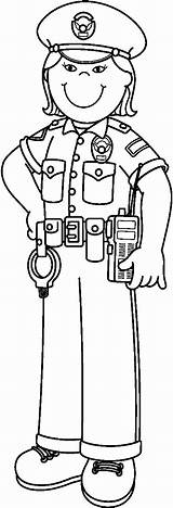 Policeman Clipground sketch template