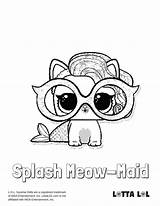 Coloring Lol Pages Splash Pet Lotta Kids Meow Maid sketch template