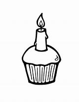 Cake Birthday Simple Pages Coloring Drawing Clipart Netart Clipartmag sketch template