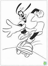 Goofy Coloring Skateboard Colorare Da Pages Pippo Disegni Dinokids Målarbilder Disney Colouring Printable Mickey Para Skateboarding Colorear Close Mouse Silhouettes sketch template