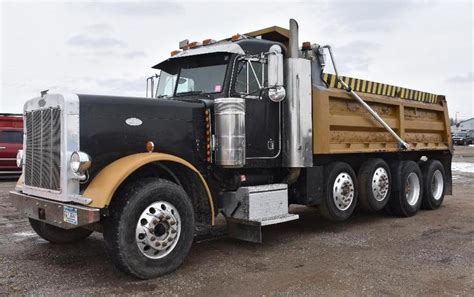 peterbilt quad axle dump trucks bid  buycom bid  buycom