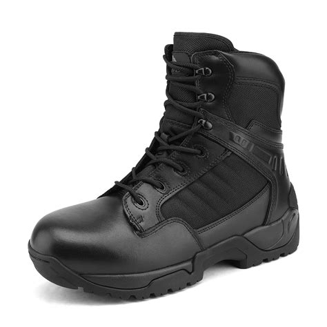 nortiv  nortiv  mens hiking combat ankle boots side zipper military tactical work boots