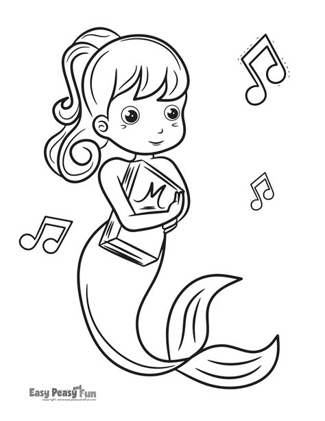 mermaid coloring pages  kids motherly