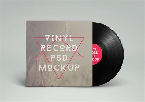 vinyl record psd mockup graphicburger