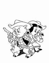 Pig Porky Coloring Pages Getcolorings sketch template
