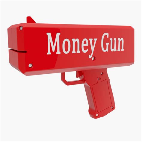 money gun model turbosquid