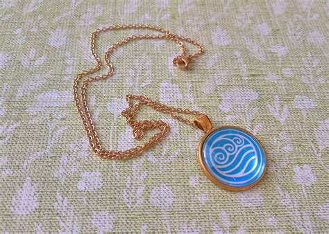 pendant necklace avatar the last airbender pendant water tribe etsy