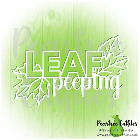 leaf peeping peartree cutfiles