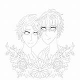 Yoosung Lineart sketch template
