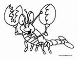 Lobster Coloring Animals Colormegood sketch template