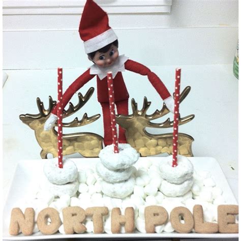 elf   shelf north pole doughnuts   christmas christmas