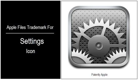 apple files trademark  settings icon patently apple