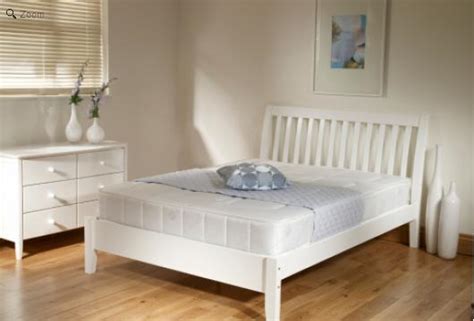 white wooden bed  homehighlightcouk