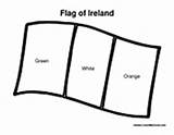 Ireland Flag Coloring Irish Pages Patrick Colormegood sketch template